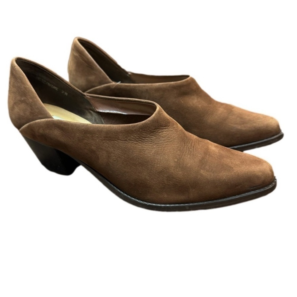 Nicole Women's Josephine Brown suede Leather Pointed Toe Booties BRAZIL